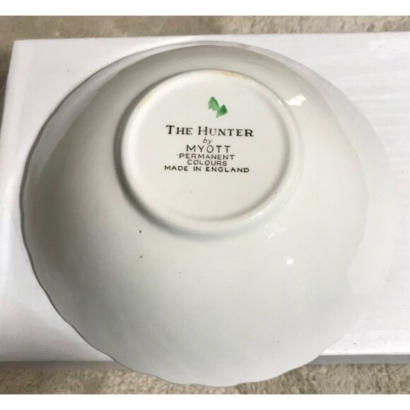 Set Of 4 Myott The Hunter Bowls Made In England 6.5" Diameter Permanent Colours - Picture 5 of 8